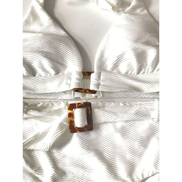 New. SEAFOLLY white high waisted bikini. US size 6/8. Retails $175 - Picture 10 of 12